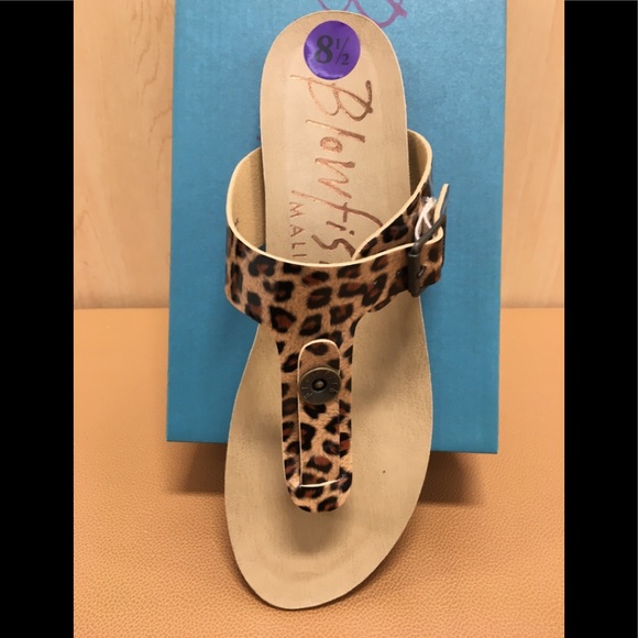 Blowfish Shoes - 🐚Blowfish Leopard thong sandal🐆